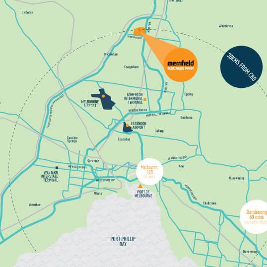 map Merrifield Melbourne