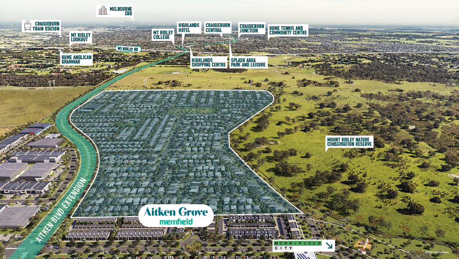 Construction has commenced for Aitken Boulevard Extension! | Merrifield Melbourne